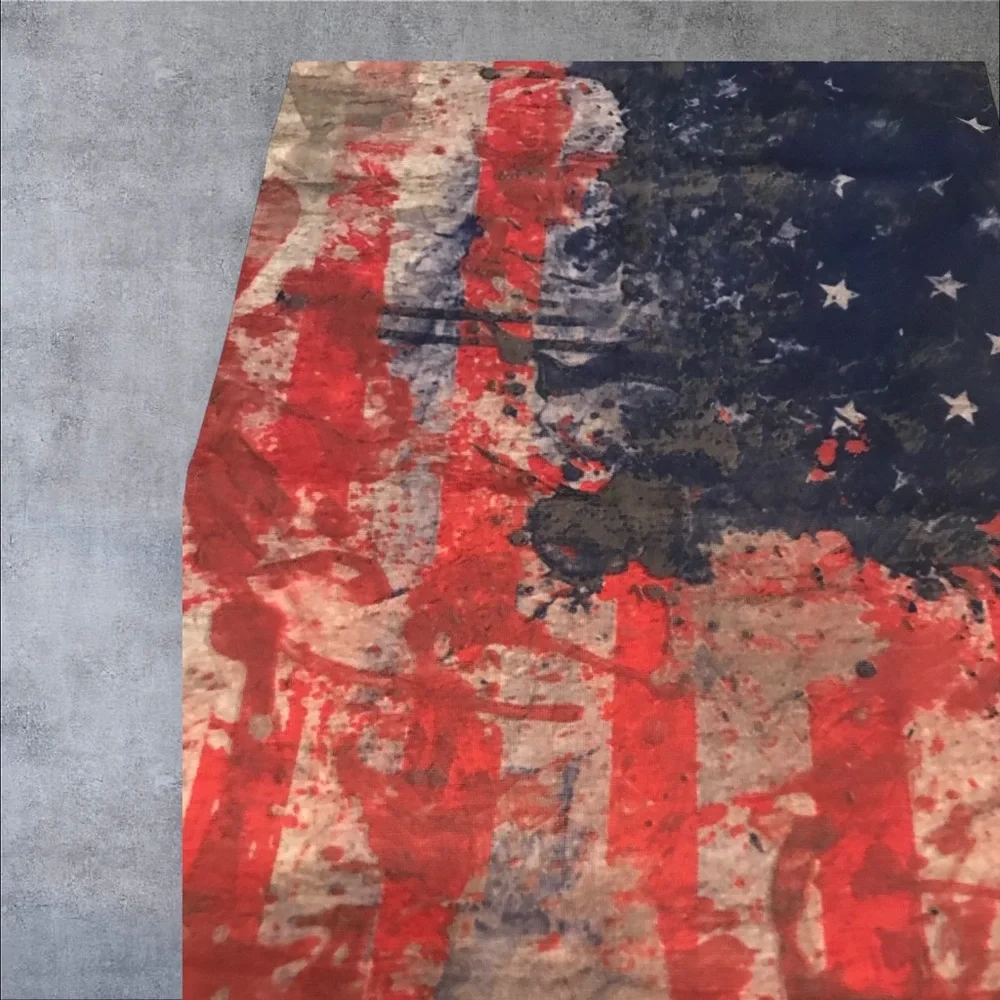 Patriotic Distressed Stars & Stripes 16 n 1 Neck Gaiter Face Cover Dust Mask